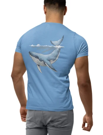 Aussie Humpack Whale Mens T-Shirt