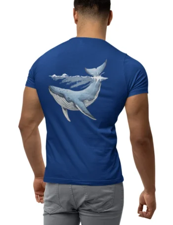 Aussie Whale Art Mens T-Shirt