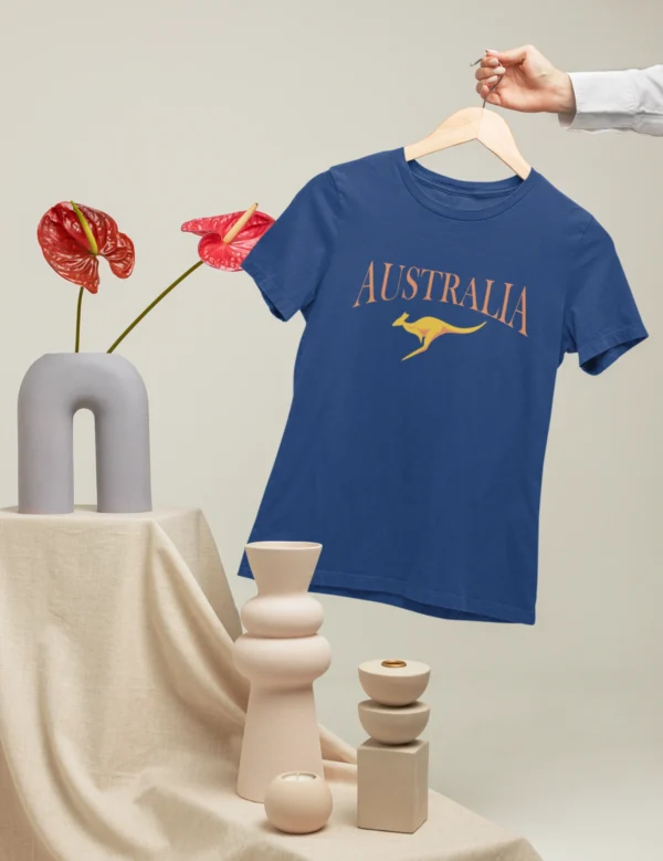 Aussie Mens Kangaroo Embroidery T-Shirt - Image 6