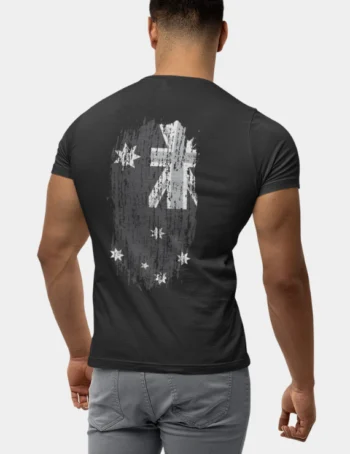 Aussie Black Flag Mens T-Shirt