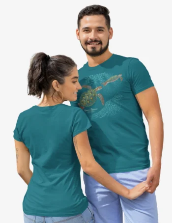 Aussie Turtles on Reef Mens T-Shirt