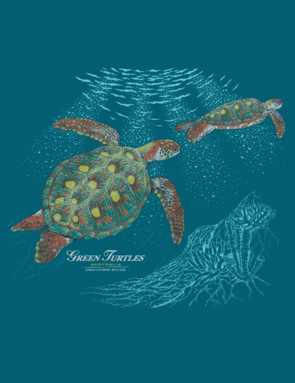 Turtles on Reef Womens Tees - Image 4