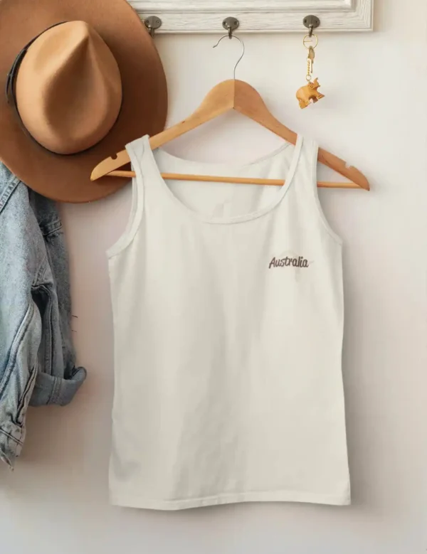 Kangaroo & Shadow Mens Singlet - Image 3