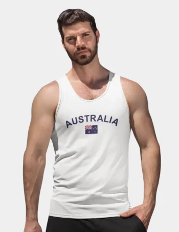 Flag Patch Mens Singlet