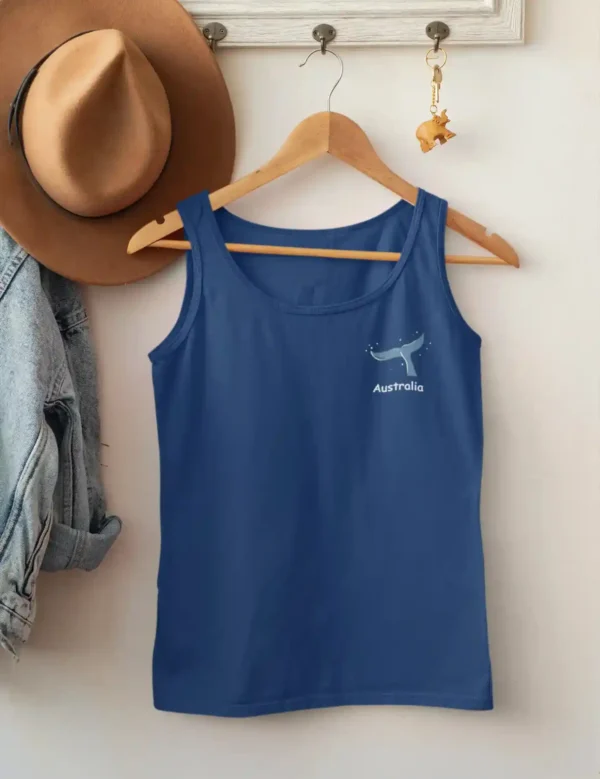 Whale Art Mens Singlet - Image 2