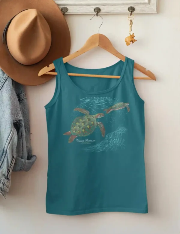 Turtles on Reef Mens Singlet - Image 3
