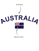 Flag Patch Womens Tees