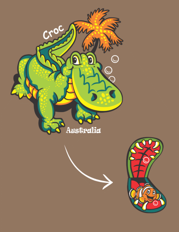 Croc & Nemo Kids Flappy T-Shirt - Image 3
