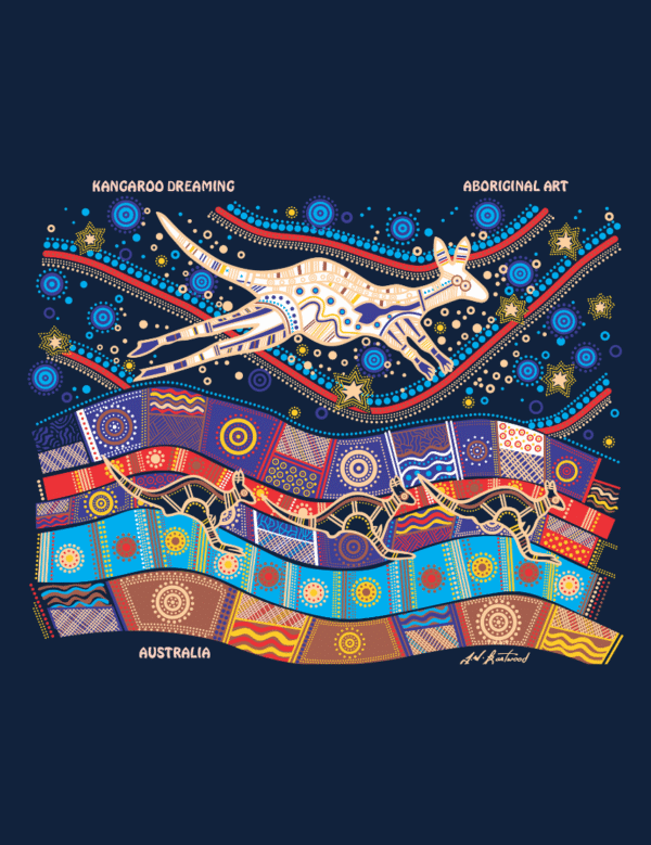 Kangaroo Dreaming Kids T-Shirt - Image 4
