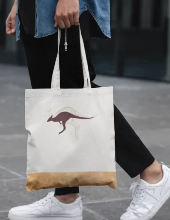 Kangaroo & Shadow Tote Bag