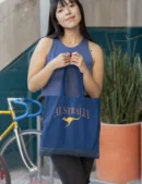 Kangaroo Embroidery Tote Bag