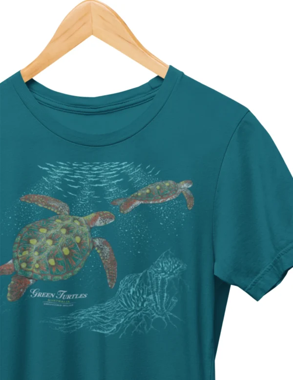 Turtles on Reef Womens Tees - Image 2