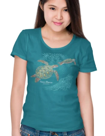 Turtles on Reef Womens Tees