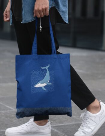 Whale Art Tote Bag