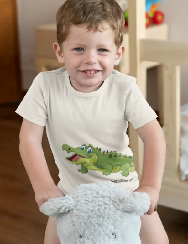 Wrap Around Croc Kids T-Shirt - Image 2