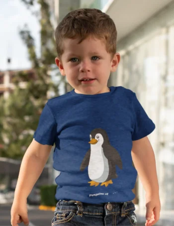 Wrap Around Penguin Kids T-Shirt