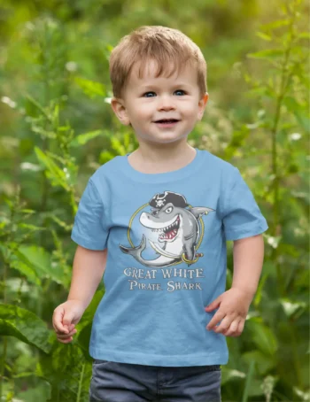 Pirate Shark Kids T-Shirt