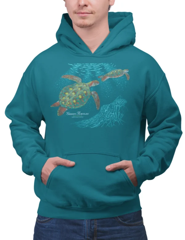 Turtles on Reef Unisex Hoodies