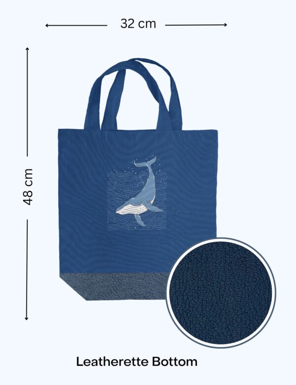 Whale Art Tote Bag - Image 2